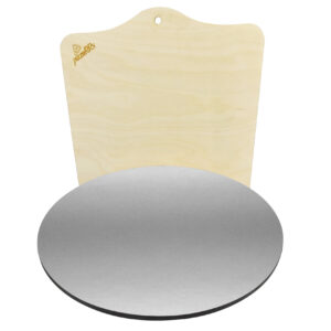 Zestaw #1 Stal do pizzy okrągła 6 mm + łopata do pizzy