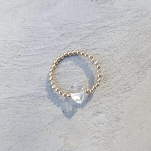 Pierścionek elastyczny One herkimer