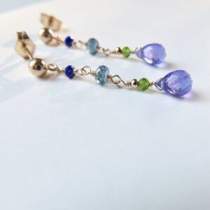 Kolczyki blue candy unikat no. 315