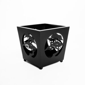 Donica Bonsai Wzór Rustykalna Czarna Duża Donica