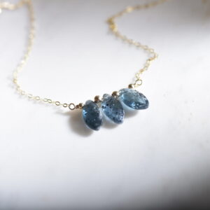 Naszyjnik triple kyanit unikat no. 313