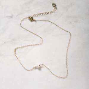 Naszyjnik choker MINIMAL z perłą