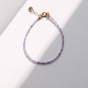 bransoletka z ametystem fioletowym