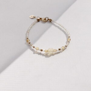 bransoletka z cytrynem unikat no. 342