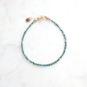 Bransoletka niebieski diament unikat no. 385