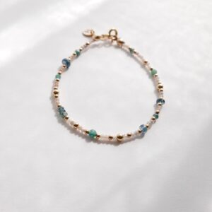 Bransoletka z zielonymi kamieniami Sand