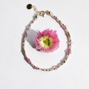 Bransoletka z różowymi kamieniami Sand