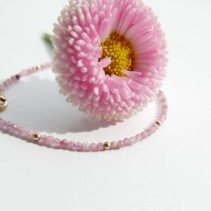 bransoletka z różowym turmalinem