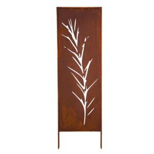 Panel Ogrodowy Parawan Osłona Corten Trawy pampasowe 160 x 50 cm
