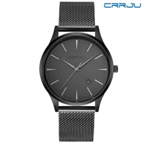 Zegarek męski na bransolecie Crrju Slim czarny