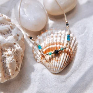 bransoletka na sznurku azuryt i spinel MOYA