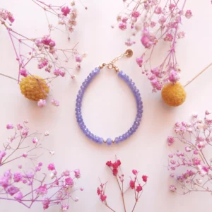 Bransoletka z tanzanitami unikat no. 442