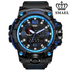 Zegarek męski military Smael Camouflage niebieski czarny