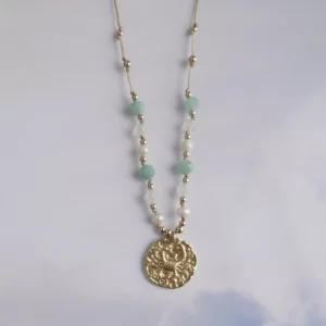 Naszyjnik ze znakiem zodiaku rak