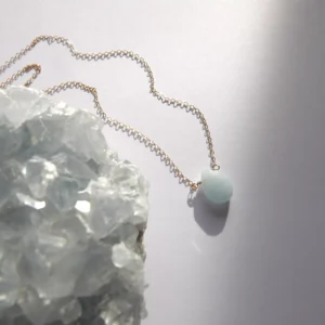naszyjnik z akwamarynem MIDI
