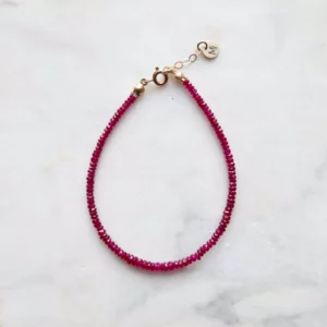 Bransoletka z rubinem premium
