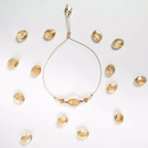 Bransoletka na sznurku cytryn Moya