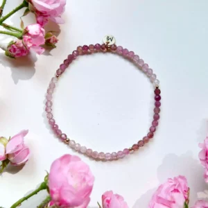 Bransoletka elastyczna turmalin cieniowany