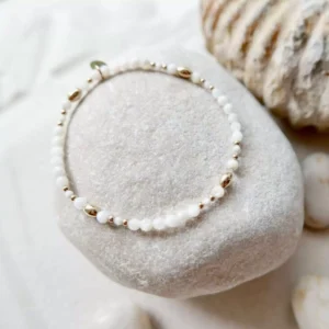 Bransoletka elastyczna masa perłowa