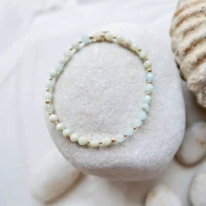 Bransoletka elastyczna akwamaryn