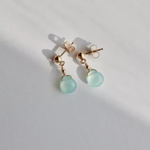 Kolczyki MINI chalcedon