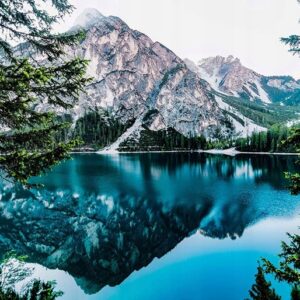 Haft diamentowy duży 60x40cm Górskie jezioro mozaika diamentowa diamond painting DP004