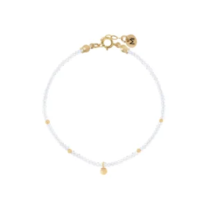 Bransoletka z topazem i bąbelkiem