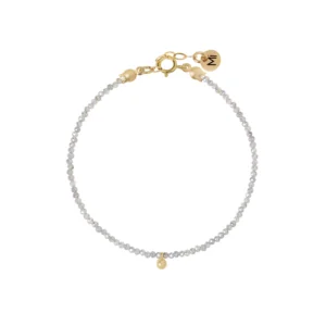 Labradoryt bransoletka z bąbelkiem