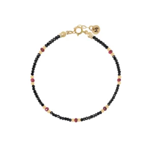 Bransoletka spinel i rubin