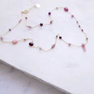 Naszyjnik pink candy unikat