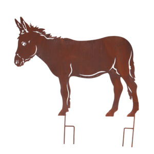 Osioł Rustykalny Rdza Dekoracja Ogrodowa