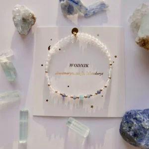 Bransoletka z kamieni dla wodnika