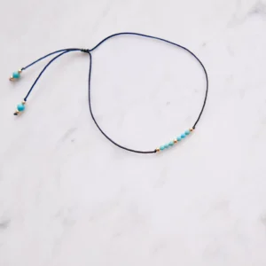 Bransoletka na sznurku turkus MOYA