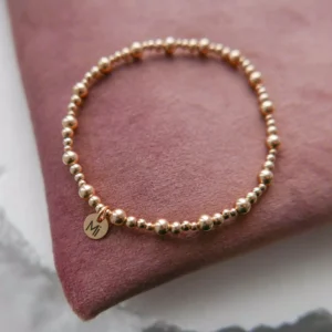 Złota bransoletka elastyczna all in gold