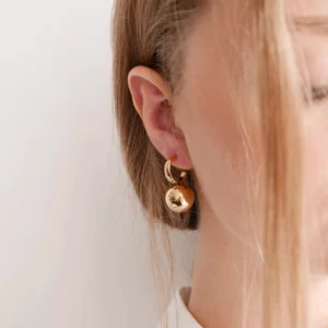 Kolczyki złote kulki no. 490