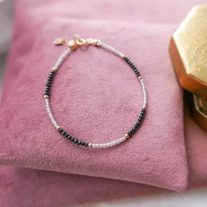 Bransoletka labradoryt i spinel