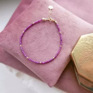 Bransoletka z rubinem malinowym