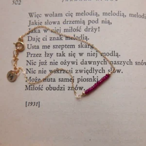 Bransoletka z rubinem Tiny