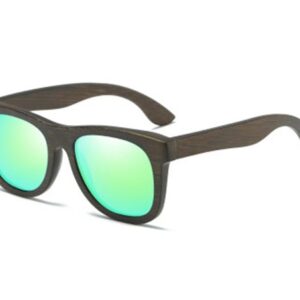 Drewniane okulary przeciwsłoneczne B07- zielone – bambus