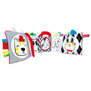 Książeczka sensoryczna lusterko osłona łóżeczka – momscare.pl