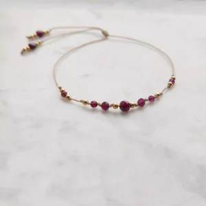 Bransoletka Moya granaty rodolity