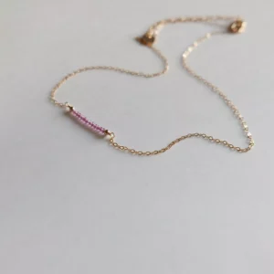 Naszyjnik z granatami rodolit tiny