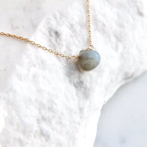 Naszyjnik mini labradoryt