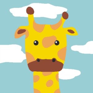 OBRAZ MALOWANIE PO NUMERACH DLA DZIECI 20X20 cm MKIDS036