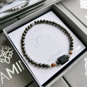 Bransoletka dla taty z kamieniami