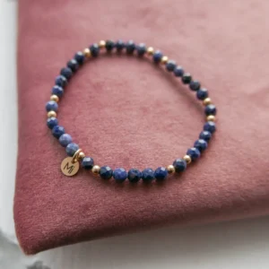 Bransoletka elastyczna szafir L