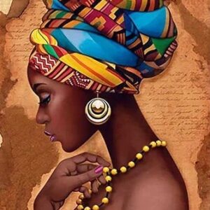 HAFT DIAMENTOWY MAMA AFRICA DIAMOND PAINTING MOZAIKA DIAMENTOWA ZESTAW 5D 40X30CM DP258