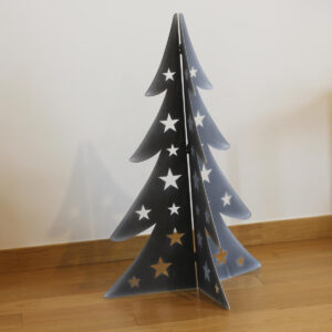 Choinka świąteczna „Elena” – nowoczesna dekoracja bożonarodzeniowa – Rdza