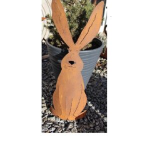 Wielkanocny Zając Stojący Corten 55 cm 3D Figurka Królik