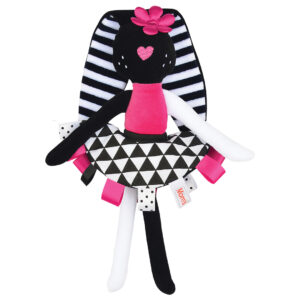 Króliczka przytulanka sensoryczna – momscare.pl